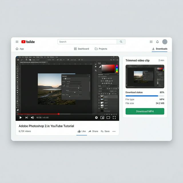 Extracting a tutorial clip from a long YouTube video
